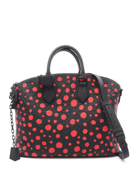  Louis Vuitton Pre-owned Bolso Satchel Infinity Dots Lockit Mm De Piel Empreinte Con Motivo Monogram De Louis Vuitton X Yayoi Kusama 2021-2026 - Negro 