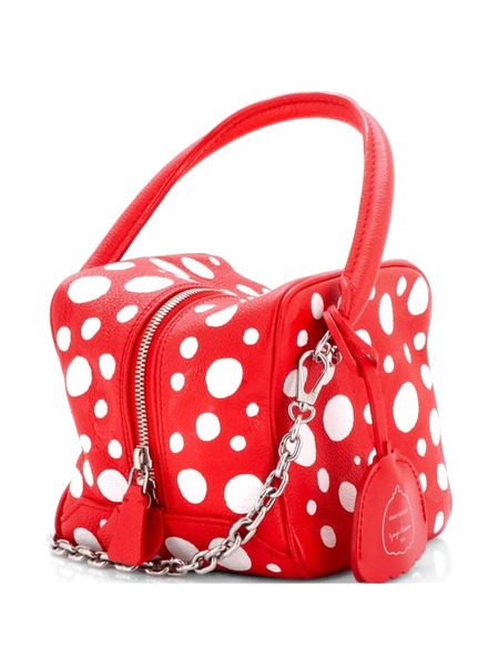  Louis Vuitton Pre-owned Bolso Satchel Square Bag Yayoi Kusama Infinity Dots De Piel Empreinte Con Motivo Monogram Giant - Rojo 
