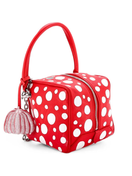  Louis Vuitton Pre-owned Bolso Satchel Square Bag Yayoi Kusama Infinity Dots De Piel Empreinte Con Motivo Monogram Giant - Rojo 