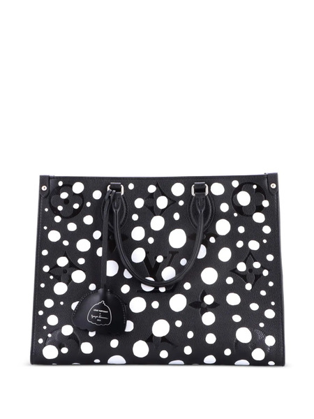  Louis Vuitton Pre-owned Bolso Shopper Onthego Infinity Dots Giant Mm De Piel Empreinte Con Monograma De Louis Vuitton Pre-owned X Yayoi Kusama - Negro 