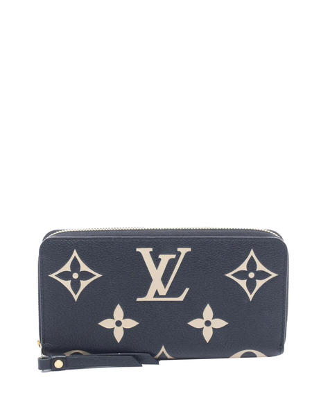  Louis Vuitton Pre-owned Cartera Larga Con Motivo Monogram Empreinte Bicolor Y Cremallera 2021-2026 - Negro 
