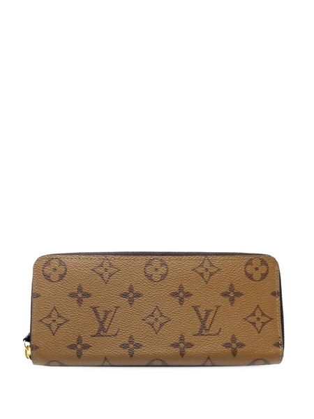  Louis Vuitton Pre-owned Cartera Larga De Piel Clemence Con Motivo Monogram Reverse 2021-2026 - Marrón 