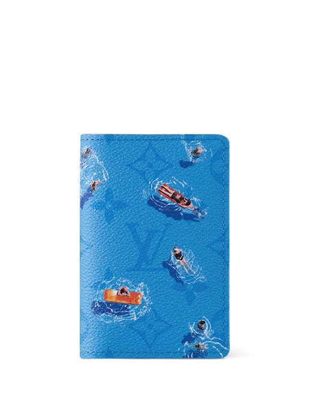  Louis Vuitton Pre-owned Cartera Pocket Organizer Con Monograma - Azul 