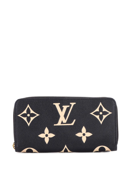  Louis Vuitton Pre-owned Cartera Zippy Wallet Pequeño De Piel Empreinte Con Motivo Monogram Giantbicolor - Negro 