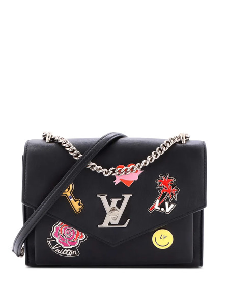  Louis Vuitton Pre-owned Mylockme Handbag Limited Edition Pin Embellished Leather Bb Shoulder Bag - Negro 