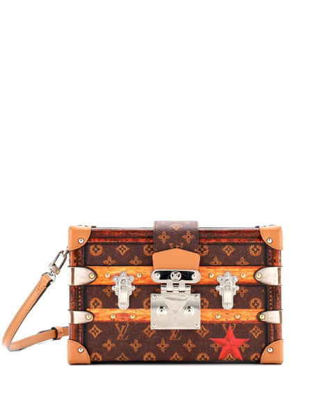  Louis Vuitton Pre-owned Petite Malle Handbag Limited Edition Time Trunk Monogram Canvas Crossbody Bag - Marrón 