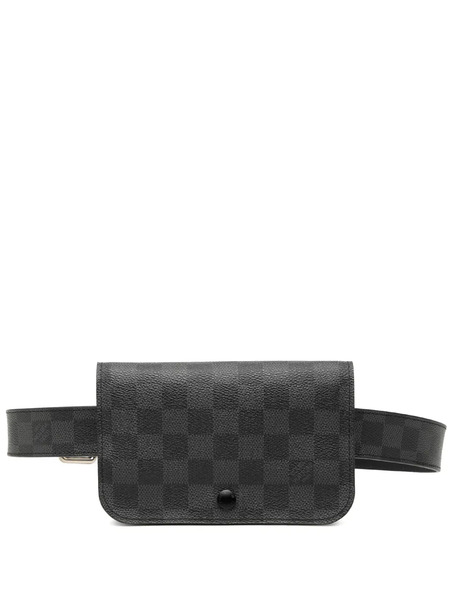  Louis Vuitton Pre-owned Riñonera Pochette Homme Ceinture Con Motivo Damier Graphite 2008-2011 - Negro 