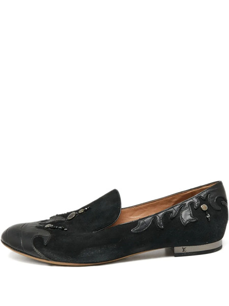  Louis Vuitton Pre-owned Slippers Con Apliques - Negro 