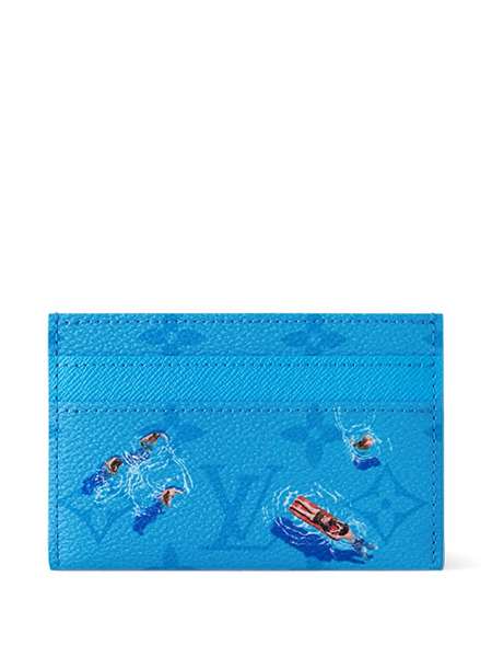  Louis Vuitton Pre-owned Tarjetero Con Monograma - Azul 