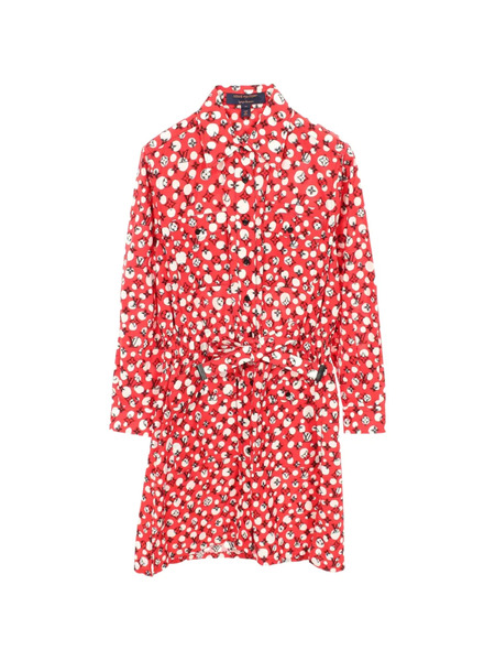  Louis Vuitton Pre-owned Vestido Camisero Infinity Dots Monogram De Louis Vuitton X Yayoi Kusama 2010 - Rojo 