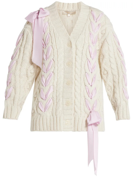  Loveshackfancy Cárdigan Kassius - Blanco 
