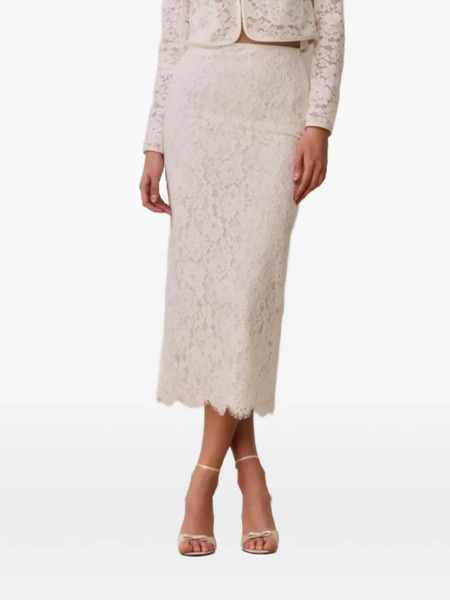  Loveshackfancy Falda Midi Ilse - Blanco 