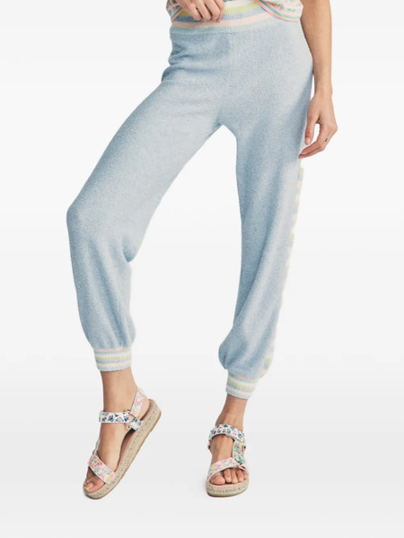 Loveshackfancy Pantalones De Chándal Con Ribete A Rayas - Azul 