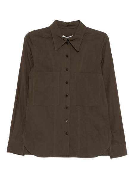  Low Classic Camisa Con Efecto Arrugado - Marrón 
