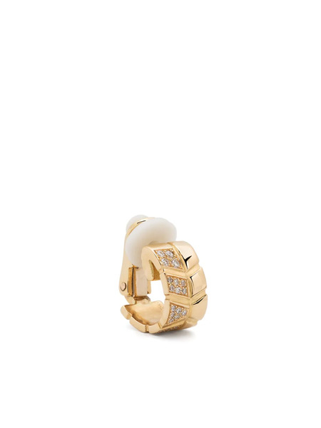  Loyal.e Paris Pendiente De Clip Ride & Love En Oro Amarillo Reciclado De 18 Kt Con Diamante - Dorado 