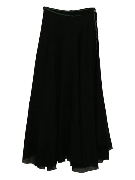  Ma+ Falda Drapeada - Negro 
