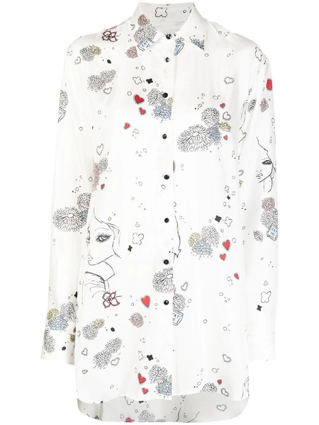  Macgraw Camisa Rythmic Oversize - Blanco 