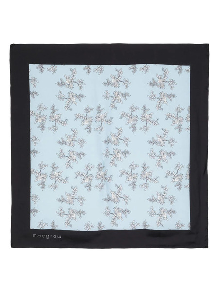  Macgraw Pañuelo Con Estampado Floral - Azul 