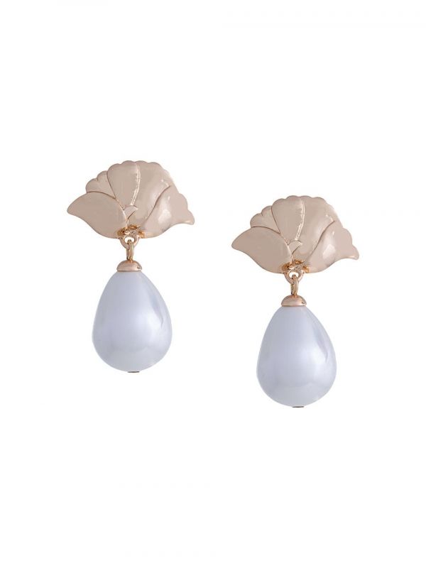  Macgraw Pendientes Con Amapola - Dorado 