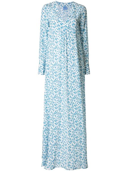  Macgraw Vestido Con Estampado Floral - Azul 