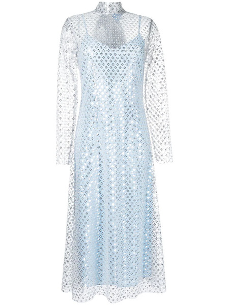  Macgraw Vestido Perception Largo Con Lentejuelas - Plateado 