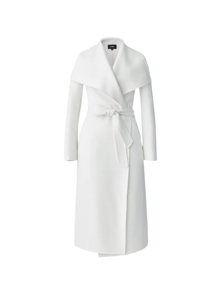  Mackage Abrigo Con Cinturón - Blanco 