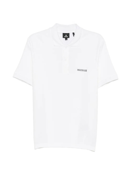  Mackage Polo Con Logo Estampado - Blanco 