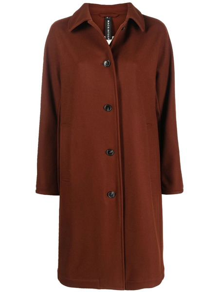  Mackintosh Abrigo Fairlie Con Botones - Marrón 