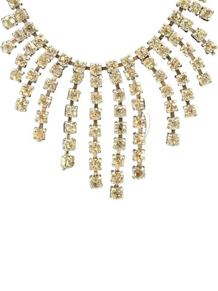  Madison Collar Con Apliques De Strass - Plateado 