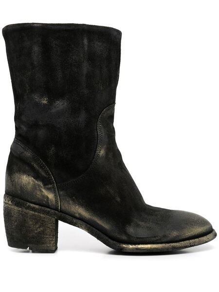  Madison.maison Botas Con Efecto Metalizado - Negro 