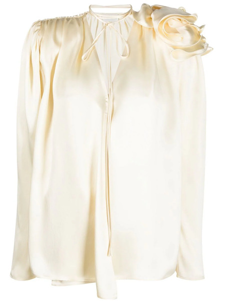  Magda Butrym Blusa Drapeada - Neutro 