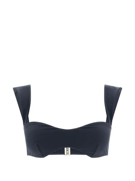  Magda Butrym Top De Bikini Con Estilo Retro - Azul 