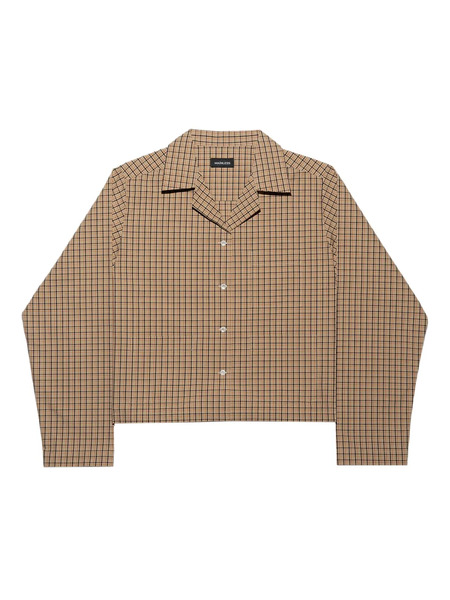  Mainless Camisa Corta A Cuadros - Neutro 