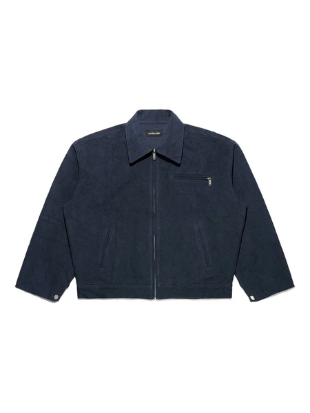  Mainless Chaqueta Azul Marino Con Cremallera 