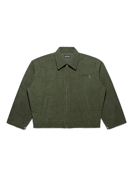  Mainless Chaqueta Con Cuello Y Cremallera - Verde 
