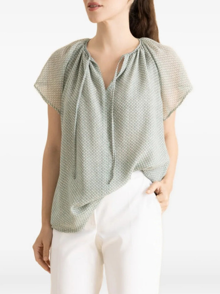  Maison Common Blusa Con Cuello En V - Verde 
