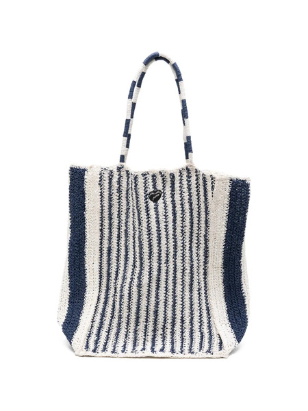  Maison Labiche Bolso Shopper Morard A Rayas - Blanco 