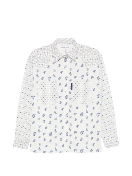  Maison Labiche Camisa Con Estampado De Cachemira - Blanco 