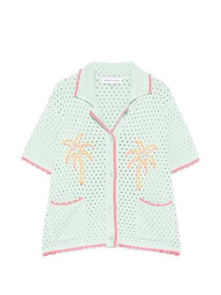  Maison Labiche Camisa Souchier De Ganchillo - Verde 