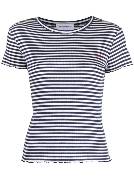  Maison Labiche Camiseta A Rayas - Azul 