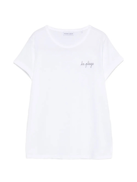  Maison Labiche Camiseta La Plage - Blanco 
