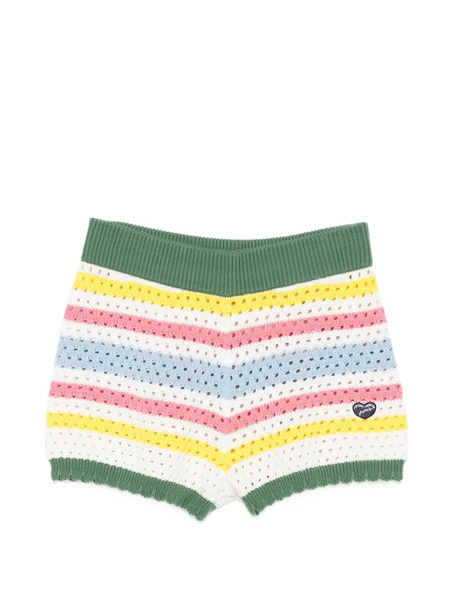  Maison Labiche Pantalones Cortos A Rayas - Blanco 