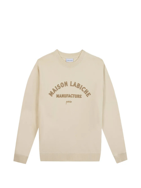  Maison Labiche Sudadera Con Logo Bordado - Neutro 