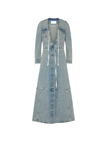  Maison Margiela Abrigo Con Diseño Patchwork - Azul 