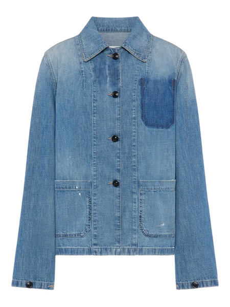  Maison Margiela Camisa Vaquera Con Botones - Azul 