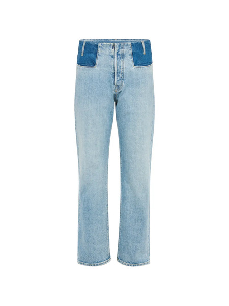  Maison Margiela Vaqueros Con Diseño Patchwork - Azul 