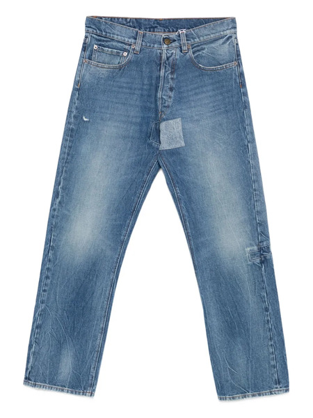  Maison Margiela Vaqueros Con Efecto Desgastado - Azul 