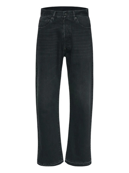  Maison Margiela Vaqueros Rectos De Algodón - Negro 