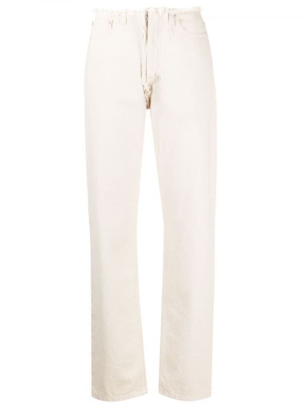  Maison Margiela Vaqueros Rectos Deshilachados - Neutro 