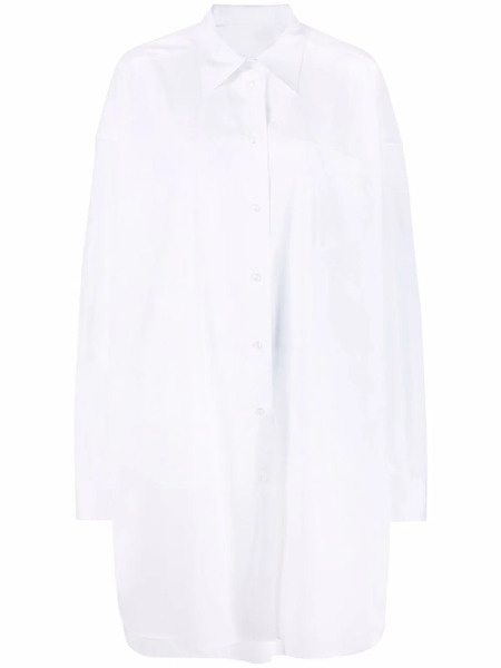  Maison Margiela Vestido Camisero Con Botones - Blanco 